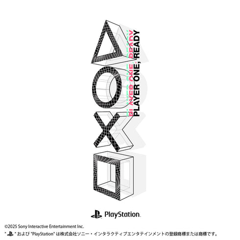 『プレイステーション』Tシャツ for PlayStation Shapes Logo Meta Mesh Ver. ホワイト S